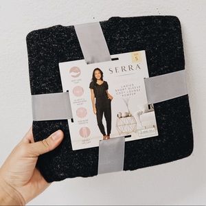 Serra Ladies Short Sleeve Cozy Lounge Romper